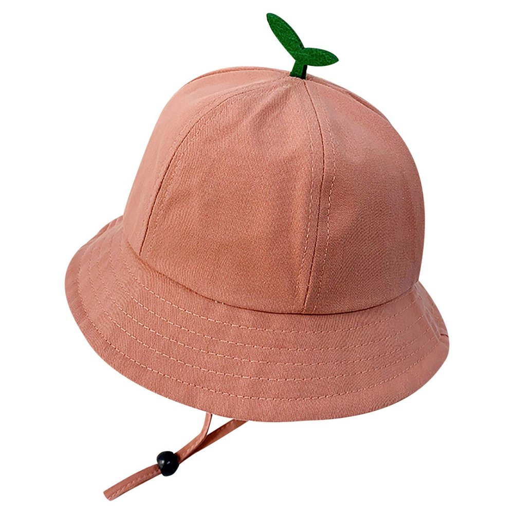 Toddler Kids Girls Boys Bucket Hat Summer Sun Protection Beach Cap Breathable Fisherman Caps Cute Sun Hat 1-3 Years Pink