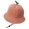Toddler Kids Girls Boys Bucket Hat Summer Sun Protection Beach Cap Breathable Fisherman Caps Cute Sun Hat 1-3 Years Pink view 1