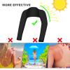 Plus Size Arm Compression Shaper Cooling Shawl Arm Sleeves Wrap Slimmer Sleeves for Women Sun Protection Comfortable & Breathable Anti-UV Golf & Outdoor Sports Driving Cooler Shrug (XL, Black) view 4