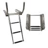 MARINE CITY 3-Step Under Platform Telescoping Boat Ladder with Retractable Handrail  316 Stainless Steel, Rust-Resistant, 400 lbs Capacity, Space-Saving Design for Boat & Yacht view 1