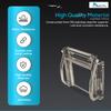 MARINE CITY 3-Step Under Platform Telescoping Boat Ladder with Retractable Handrail  316 Stainless Steel, Rust-Resistant, 400 lbs Capacity, Space-Saving Design for Boat & Yacht view 3