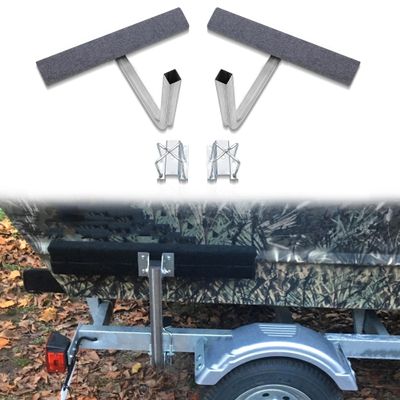 JY PERFORMANCE 24 in Boat Trailer Guides 2' Short Carpet Bunk Guide On Board for Trailers