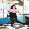 Jackie: Black Ballet Thigh Highs. Petite to Plus Size view 4