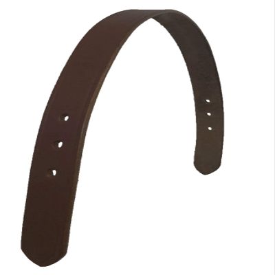 Equitem 16" Smooth Leather Replacement Break Away Crown Strap for Miniature/Foal Breakaway Halter (Dark Brown)