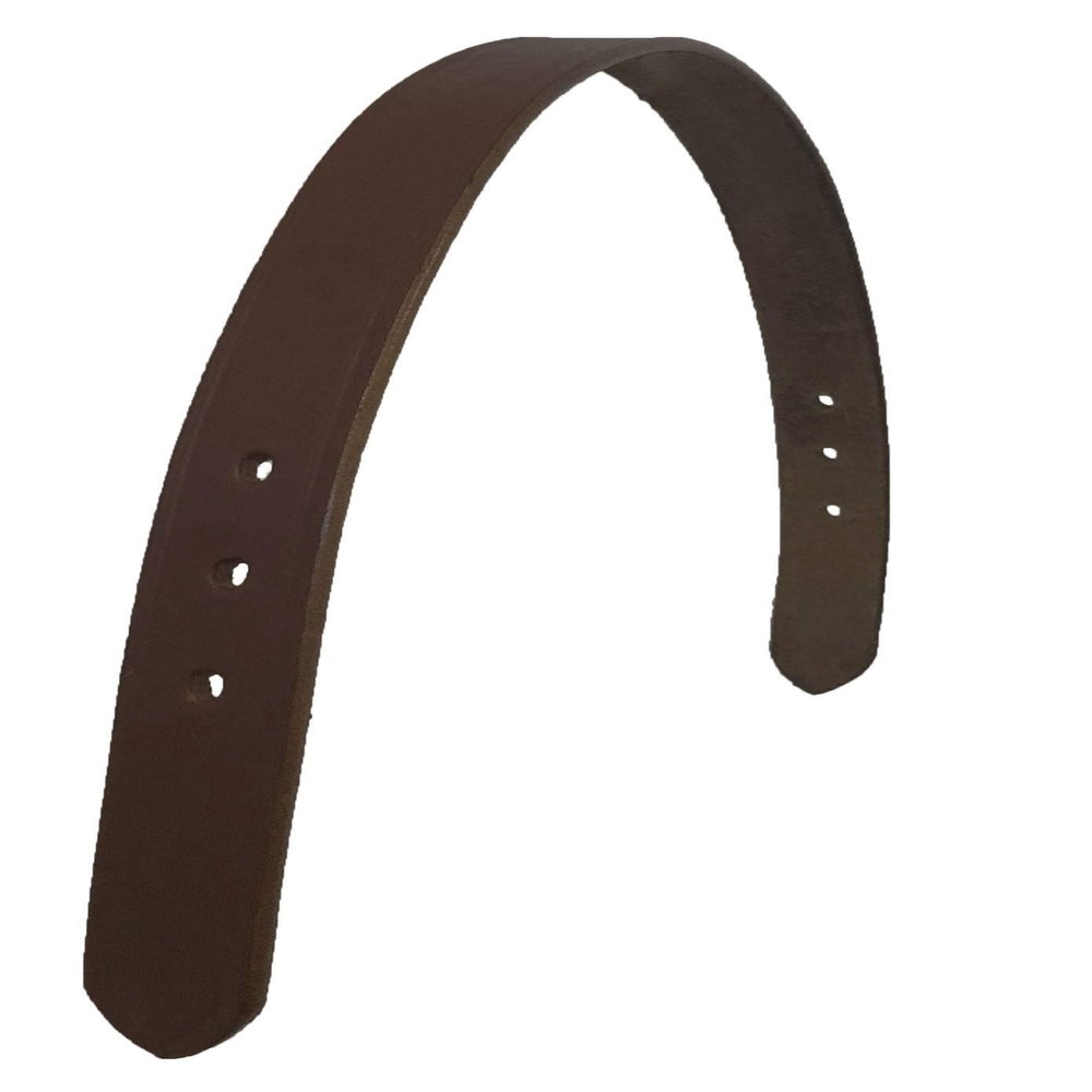 Equitem 16" Smooth Leather Replacement Break Away Crown Strap for Miniature/Foal Breakaway Halter (Dark Brown)