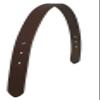 Equitem 16" Smooth Leather Replacement Break Away Crown Strap for Miniature/Foal Breakaway Halter (Dark Brown) view 1