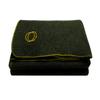 Orion Outpost Trading Co. Vestige Military Wool Blanket, 4+ lbs, 66" x 84" (Green/Gold Stitching) view 1
