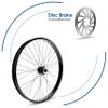 BBR Tuning Heavy Duty 12 Gauge 26Inch x 1.25 Inch Rear Bike Rim - Bicycle Wheel - Mountain Bicicleta - Disc Brake Ready - Silver view 2