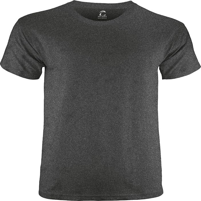 Epic Adult 5.6 Ounce Pre-Shrunk Heavy Cotton Tee Shirt - Heathers are Blended Grey S