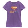 DC Comics Girls Dc Super Pets Super Logo Short Sleeve Tee T Shirt, Purple Berry, X-Small US view 1