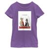 DC League of Super-Pets Girl's Super Pets Poster T-Shirt, Pur Berry, X-Large view 1