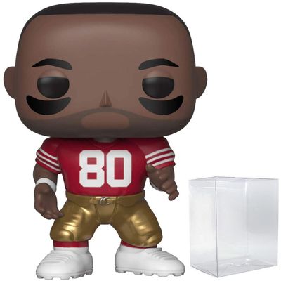 POP Football: Sports Legends - Jerry Rice (49Ers Home) Funko Vinyl Figure (Bundled with Compatible Box Protector Case)