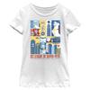 DC League of Super-Pets Girl's Super Powered Pack T-Shirt, White, Small view 1