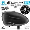 Maddog Dye LT-R Electronic Paintball Loader with HK Army Epic Speed Feed and HPA Paintball Tank Fill Nipple Protector Accessory Package - Black LT-R + Blackout SF view 2