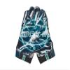 Under Armour Men's F8 Novelty Football Gloves, (005) Black/Green Breeze/White, Large view 2