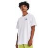 Under Armour Men's Heavyweight Short Sleeve T-Shirt, (100) White / / Black, Large view 1