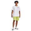 Under Armour Men's Heavyweight Short Sleeve T-Shirt, (100) White / / Black, Large view 3