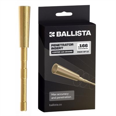 BALLISTA Copper Penetrator Insert Adapter Connect Archery Micro-Diameter Arrow Shaft ID 4.2mm with Standard Tips & Broadheads (12pcs)