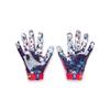 Under Armour Men's F8 Novelty Football Gloves, (601) Red/Royal/Metallic Silver, Large view 2