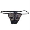 Victoria's Secret Very Sexy Rose and Bows V-String Panty Color Black New (X-Small) view 3