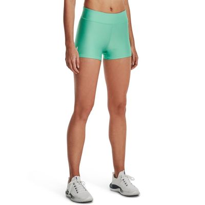 Under Armour Women's HeatGear Armour Mid Rise Shorty, (958) Green Breeze / /, X-Large