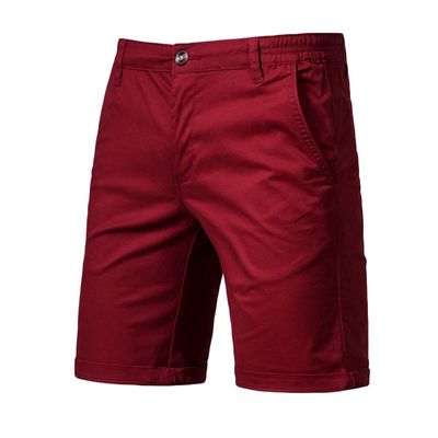 Men's Slim-Fit 5" Shorts Lightweight Outdoor Cargo Short Classic Stretch Chino Shorts Athletic Hiking Tactical Shorts Wine