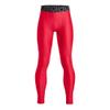 Under Armour Boys HeatGear Armour Leggings, (600) Red / / White, Large view 1