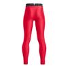 Under Armour Boys HeatGear Armour Leggings, (600) Red / / White, Large view 3