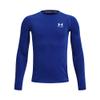 Under Armour Boys' HeatGear Armour Long-Sleeve T-Shirt, (400) Royal / / White, X-Large view 1