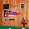 Kansas KU Jayhawks 6 Time National Basketball Champions Pennant Banner Flag view 2