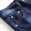 Big & Tall Men's Classic Denim Shorts Summer Distressed Ripped Straight Jeans Short Pants Casual Stretch Jean Shorts view 3