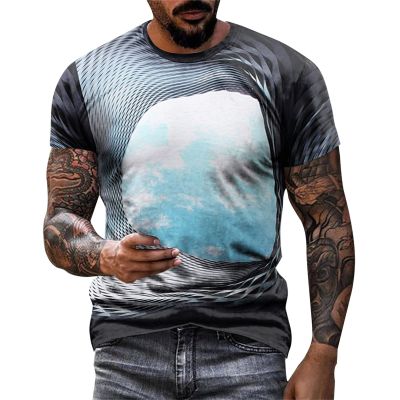 Men's T-Shirts Fashion Summer Short Sleeve Crewneck Tee Shirt Casual Slim Fit Hippie Funny Vintage Graphic Pattern Tees A-Gray