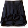 Nautica Girl's School Uniform Pleated Pull-on Scooter Skirt with Undershorts, Knit Waistband, Navy, 2T view 1