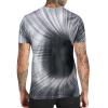 Men's T-Shirts Fashion Summer Short Sleeve Crewneck Tee Shirt Casual Slim Fit Hippie Funny Vintage Graphic Pattern Tees B-Gray view 2