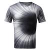 Men's T-Shirts Fashion Summer Short Sleeve Crewneck Tee Shirt Casual Slim Fit Hippie Funny Vintage Graphic Pattern Tees B-Gray view 3