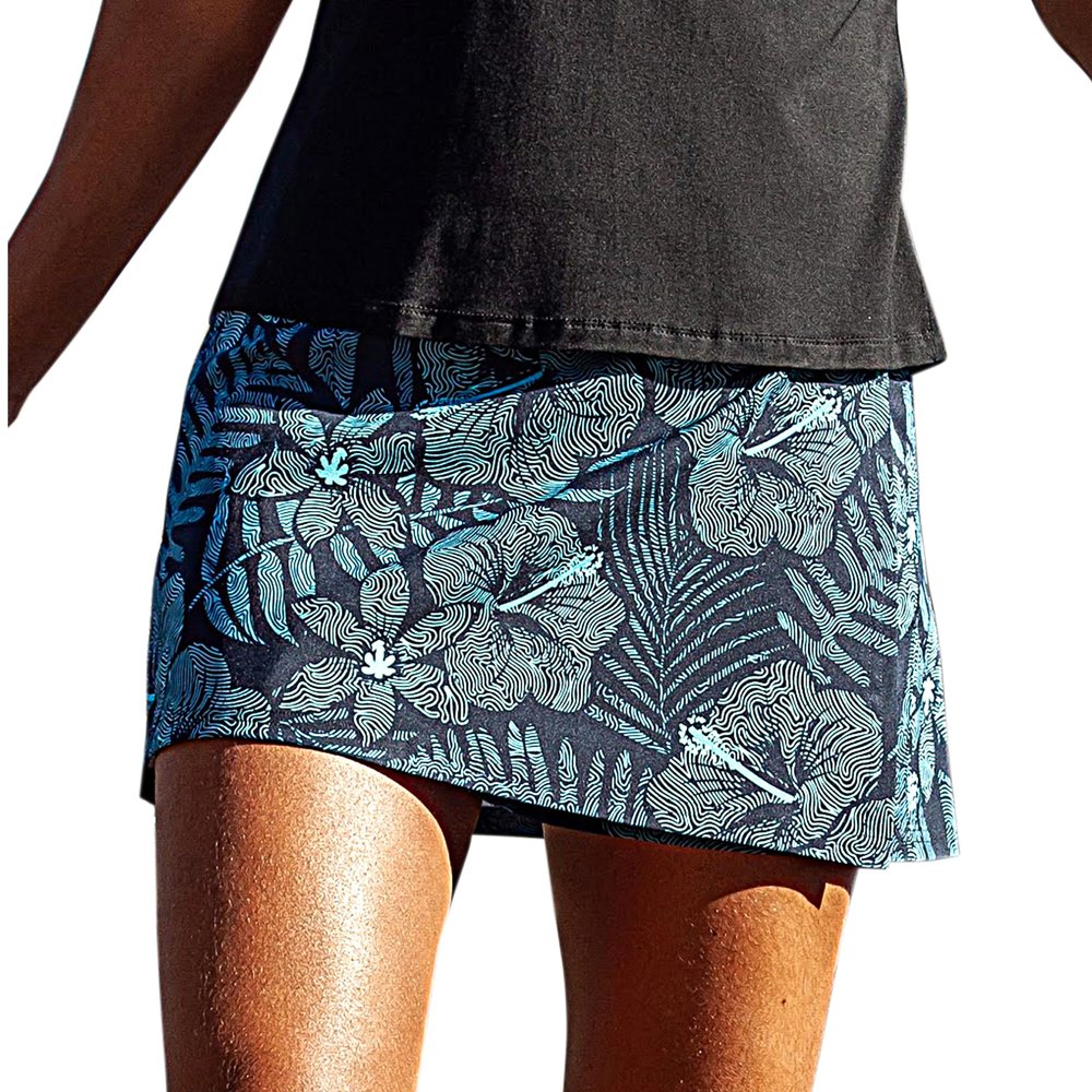 RipSkirt Hawaii Length 1 - Wrap Skirt for Women - Quick Dry Swim Cover-Up with Side Pocket - Lightweight for Beach and Travel and Casual Wear (Maui Moonlight, XS 0-2)