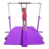 Athletic Bar Expandable Gymnastics Kip Bar 3 in 1 Set with Balance Beam, 6'x4' Mat for Kids, Horizontal Bar Junior Gymnastic Training Exercise for Gymnast Home Gym Height Adjustable 3 to 5 FT (Purple) view 3