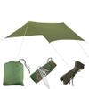 LSOAARRT 3X3 M 10X10 Ft Waterproof Tarp Camping Tarp UV Light Taper Tent Suntan UV Cut Camp Ultra Lightweight Tent Curtain Equipped with Outdoor Storage Case (Green) view 1