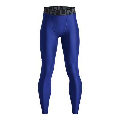 Under Armour Boys HeatGear Armour Leggings, (400) Royal / / White, Large