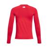 Under Armour Boys' HeatGear Armour Long-Sleeve T-Shirt, (600) Red / / White, Medium view 2