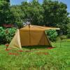 Vilemoon Lightweight Backpacking Tent 2-3 Person, 5LB Bushcraft Tent with Canopy, Waterproof Trekking Pole Tent, Camping Shelter, Hiking Tent with 4 Poles (Brown) view 2