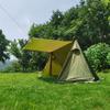 Vilemoon Lightweight Backpacking Tent 2-3 Person, 5LB Bushcraft Tent with Canopy, Waterproof Trekking Pole Tent, Camping Shelter, Hiking Tent with 4 Poles (Green) view 4