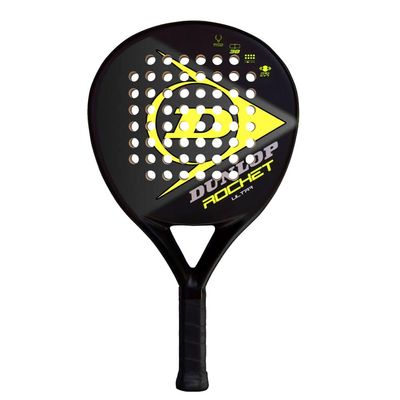 Dunlop Sports Rocket Ultra Padel Racket, Black/Yellow