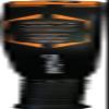 Dunlop Rocket Ultra Padel Racket, Black/Orange view 2