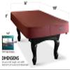 BEARCOVER Heavy Duty Leatherette Billiard Pool Table Cover, Waterproof & Tearproof Cover for Pool Table 7/8/9FT (10 Colors Available) (8 Feet/Bordeaux red) view 2