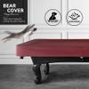 BEARCOVER Heavy Duty Leatherette Billiard Pool Table Cover, Waterproof & Tearproof Cover for Pool Table 7/8/9FT (10 Colors Available) (8 Feet/Bordeaux red) view 4