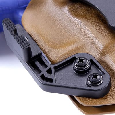 [2 Pack] HolsterSmith ModWing Holster Belt Attachment - Standard - Generation 2 - Ambidextrous - Tactical Black - (w/Mounting Hardware)