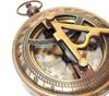 Antique Brass Sundial Compass Push Button Compass Handmade Marine Pocket Compass Nautical Brass Sundial Antique Compass Handmade Marine Pocket Compass Decor by ALLORY TECH view 4