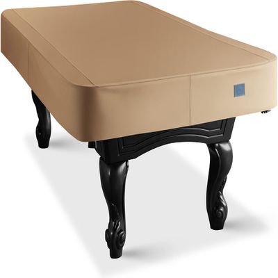 BEARCOVER Heavy Duty Leatherette Billiard Pool Table Cover, Waterproof & Tearproof Cover for Pool Table 7/8/9FT (Wheat Brown, 8FT-(100"LX 56"WX 8H))