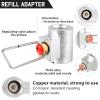 HUANSHA 3-Piece Propane/Isobutane/Butane Refill Adapter Set - Camping Backpacking Stove Refill Adapter Valve for 1LB Propane/Butane Gas Tank view 3
